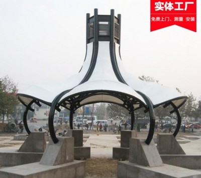 膜结构景观棚 沙滩广场公园的标志性设计与施工